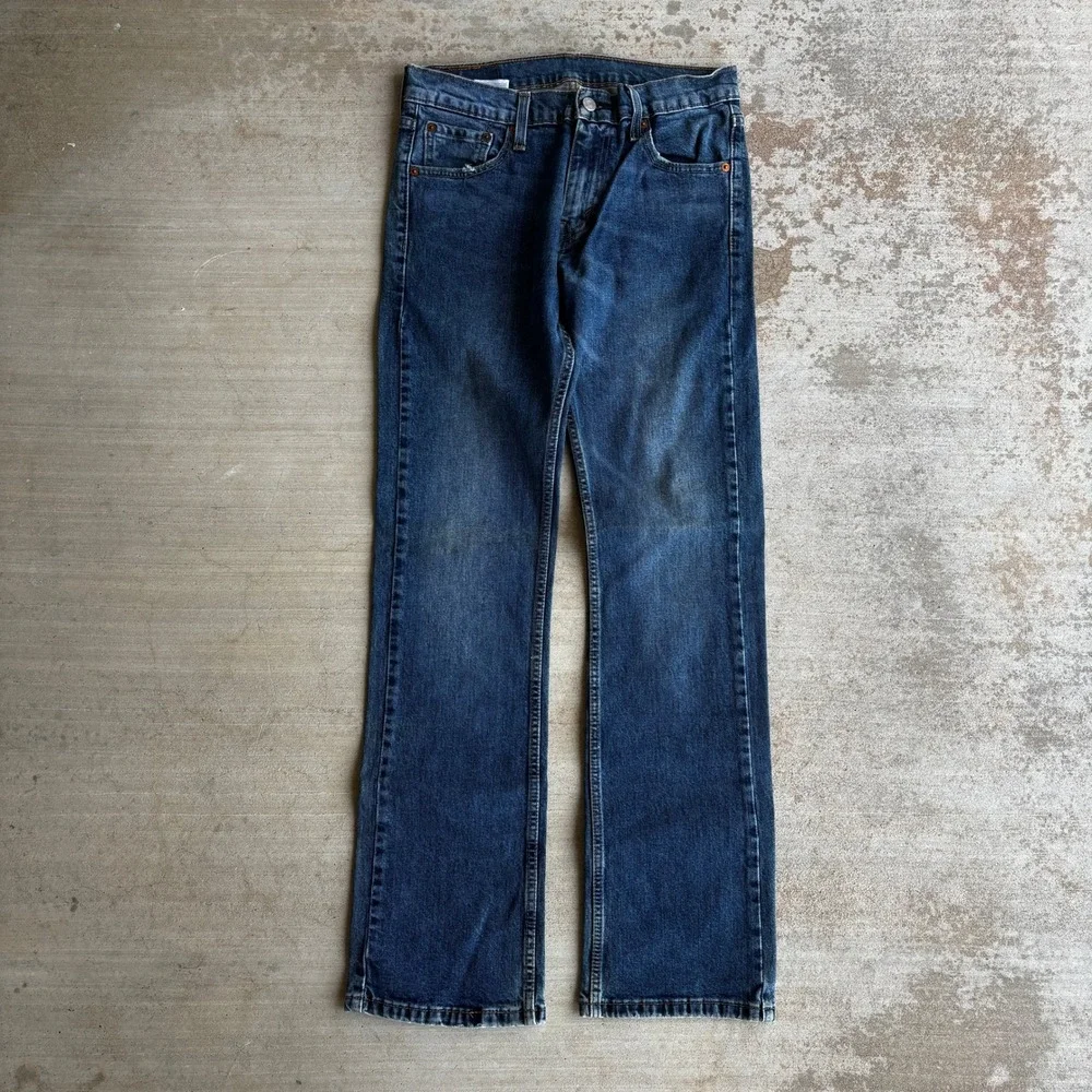 Y2K Levi's 527 Jeans Men's Size 30x32 Blue Bootcut Dark Wash Western Cowboy
